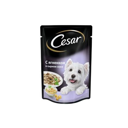 CESAR Влажный корм для собак (ягненок в сырном соусе), 85 гр