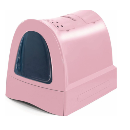 Imac Туалет для кошек ZUMA закрытый, пепельно-розовый, 40х56х42,5см