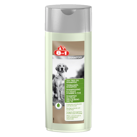 8in1 Tea Tree Oil Шампунь для собак с чувствительной кожей с маслом чайного дерева, 250 мл - фото 1