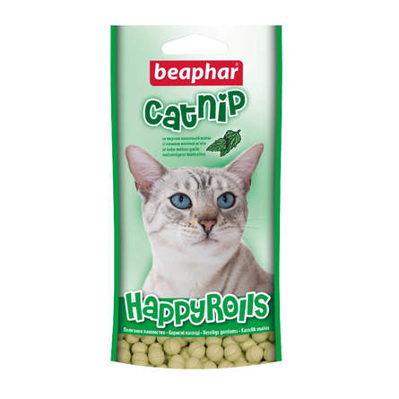 Beaphar Rouletties Catnip Витаминизированное лакомство для кошек и котят (с кошачьей мятой), 45 гр