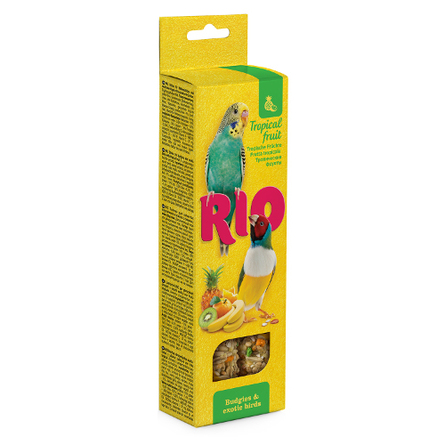 Купить Rio Палочки для волнистых попугаев и экзотических птиц (с тропическими фруктами), 80 гр за 159.00 ₽
