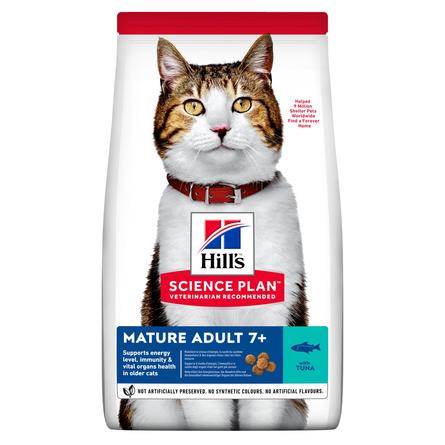 Hill's Science Plan Mature Adult Сухой корм для пожилых кошек (с тунцом), 1,5 кг - фото 1