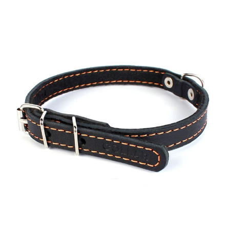 Collar Ошейник для собак с синтепоном, ширина 1,4 см, длина 27-35 см, черный – интернет-магазин Ле’Муррр