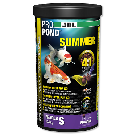 JBL ProPond Summer S Корм для мелких карпов кои, гранулы, 1 л - фото 1
