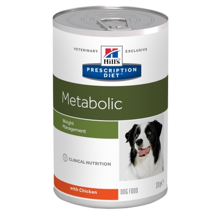 Hill's Prescription Diet Metabolic Weight Management влажный лечебный корм для собак с избыточным весом (с курицей), 370 гр - фото 1