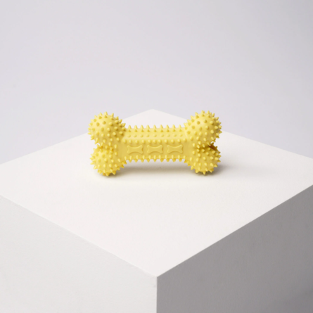 Barq - Dento Bone Игрушка-косточка для зубов и десен, желтый