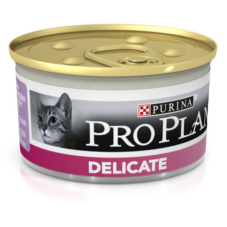 Pro Plan Delicate Мусс для взрослых кошек с чувствительным пищеварением (с индейкой), 85 гр от Lemurrr RU