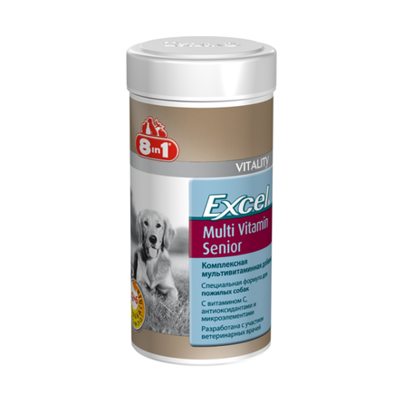 Excel Multi Vitamin Senior Мультивитамины для пожилых собак, 70 таблеток - фото 1