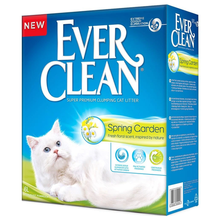 EVER CLEAN Spring Garden Наполнитель для кошек комкующийся с ароматизатором, 10 л