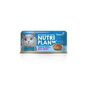 NUTRI PLAN Консервированный корм для кошек, тунец с крилем в собственном соку 