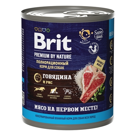 Brit Premium by Nature Консервы для собак , 850г - фото 1
