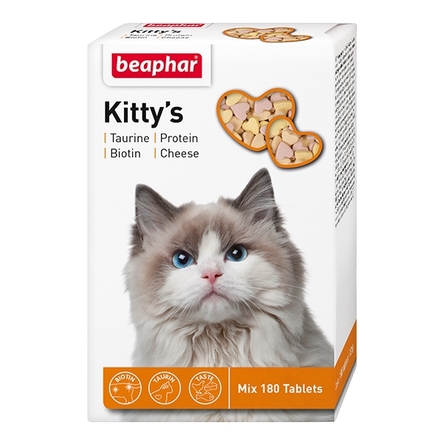 Beaphar Kitty's Mix Кормовая добавка для кошек, 180 таблеток - фото 1