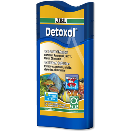JBL Detoxol Мгновенно убирает токсины из аквариумной воды, 100 мл - фото 1