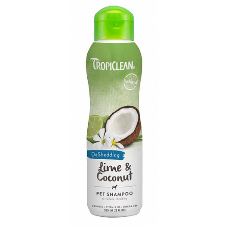 Tropiclean DeShedding Lime & Coconut Шампунь для животных во время линьки, 355 мл