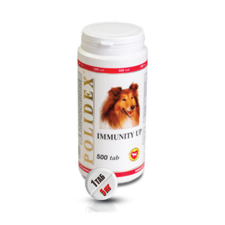 Polidex Immunity Up Кормовая добавка для собак для укрепления иммунитета, 500 таблеток – интернет-магазин Ле’Муррр