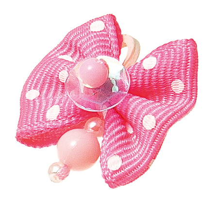 VIPet Бантик розовый с белым горошком – интернет-магазин Ле’Муррр