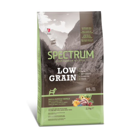 SPECTRUM Low-Grain Adult Сухой корм для собак мелких пород, 2,5 кг