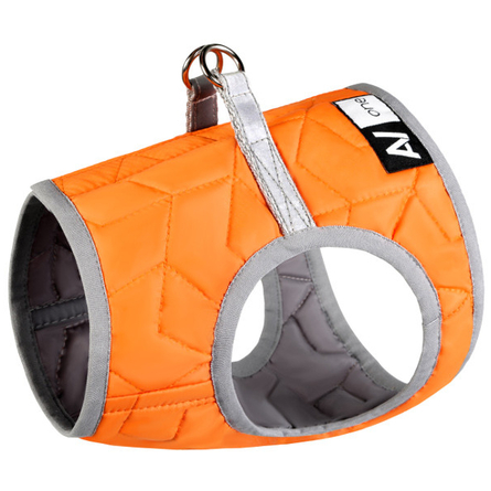 Collar AiryVest One XS2 Мягкая шлейка для собак, оранжевая - фото 1