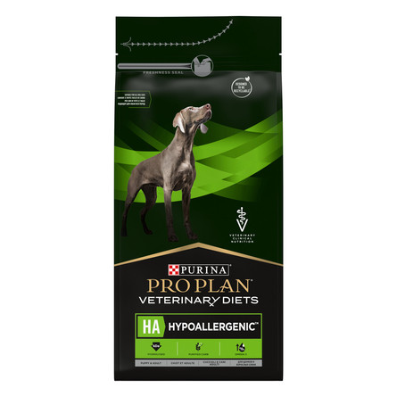 Pro Plan Veterinary Diets HA Hypoallergenic Сухой корм для щенков и взрослых собак при аллергических реакциях, 1,3 кг - фото 1