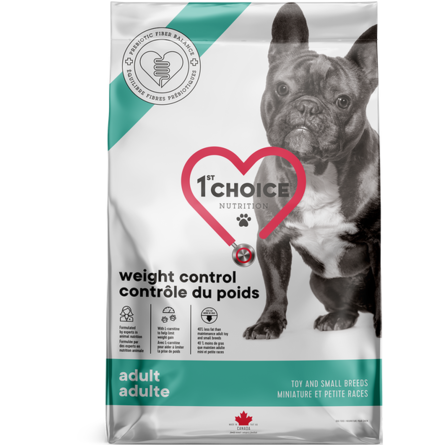 1st CHOICE Weight Control Сухой облегчённый корм для взрослых собак мелких и карликовых пород (с курицей), 4,5 кг - фото 1