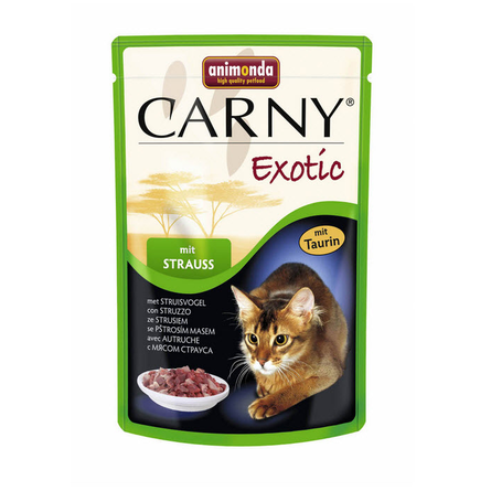 Animonda Паучи CARNY Exotic с мясом страуса для кошек – интернет-магазин Ле’Муррр