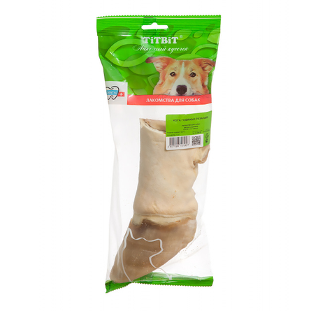 TiTBiT Нога говяжья резаная для собак (мягкая упаковка), 310 гр - фото 1