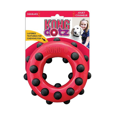 Kong Игрушка для собак кольцо с шипами резина малое