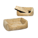 Zoo-M Lion Лежак пухлый с подушкой для животных, бежевый – интернет-магазин Ле’Муррр