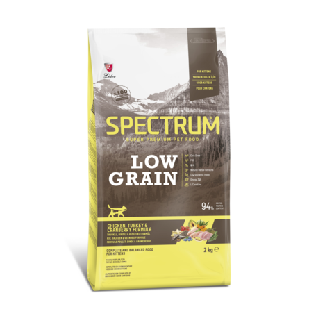 SPECTRUM Low-Grain Kitten Сухой корм для котят , 2 кг - фото 1