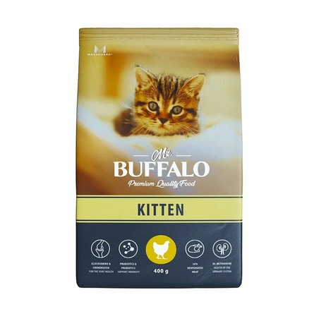 Mr.Buffalo KITTEN Сухой корм для котят, курица – интернет-магазин Ле’Муррр