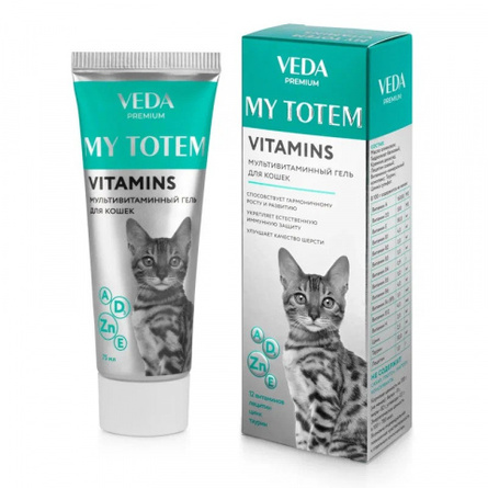 VEDA MY TOTEM VITAMINS Мультивитаминный гель для кошек – интернет-магазин Ле’Муррр
