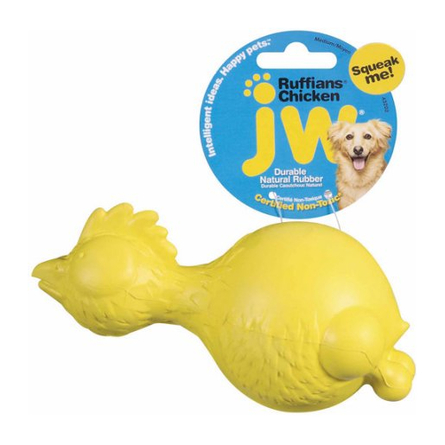 J.W.Pet Игрушка для собак ''Курица с пищалкой'' - фото 1