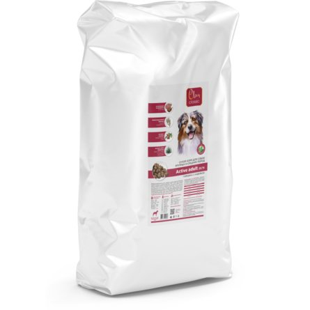 CLAN CLASSIC Active-25/16 Корм для активных собак крупных и средних пород (говядина/индейка ), 20 кг - фото 1