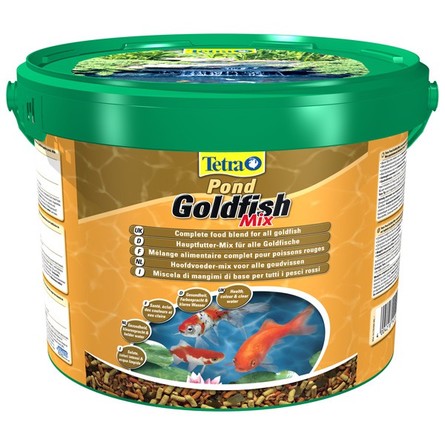 Tetra Pond Goldfish Mix корм для прудовых золотых рыбок, 10 л - фото 1