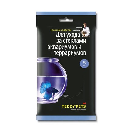 TEDDY PETS №40 Влажные салфетки для аквариума/террариума – интернет-магазин Ле’Муррр