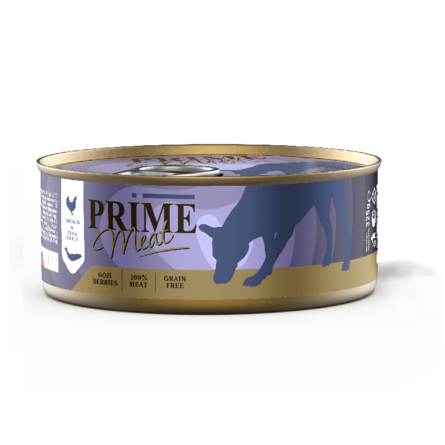 Prime Курица с тунцом, филе в желе, для собак , 325 гр - фото 1