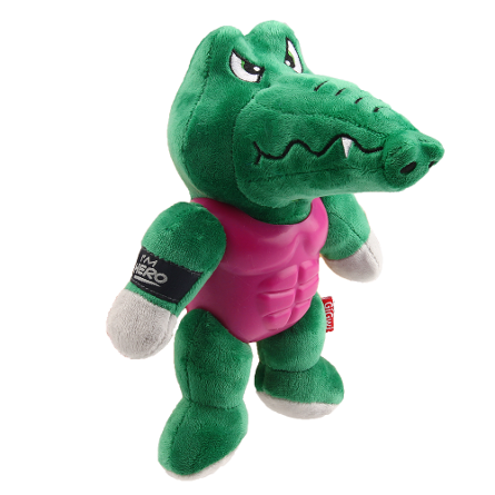 Купить GiGwi I'am Hero Игрушка для собак Крокодил с пищалкой в резиновой защите за 862.00 ₽
