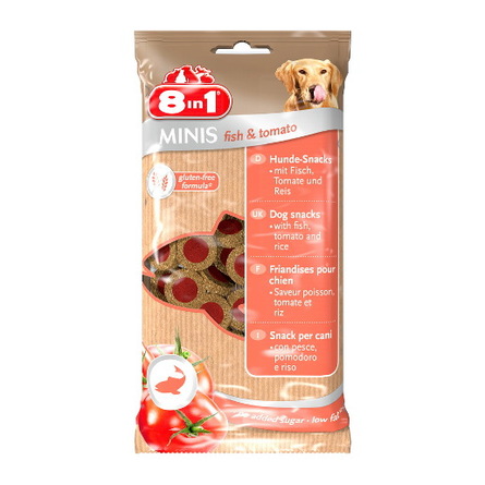 8in1 Minis Fish & Tomato Лакомство для взрослых собак всех пород (с рыбой и томатами) – интернет-магазин Ле’Муррр