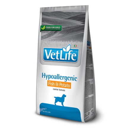 Farmina Vet Life Hypoallergenic Fish & Potato Сухой лечебный корм для взрослых собак при пищевой аллергии, 2 кг - фото 1