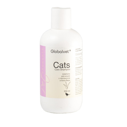 Global Vet Cats Care Shampoo Шампунь для кошек (с пантенолом и алоэ-вера), 250 мл - фото 1