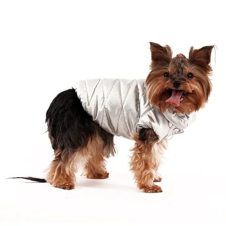 YORIKI Куртка для собак Серебро унисекс р-р S - фото 1