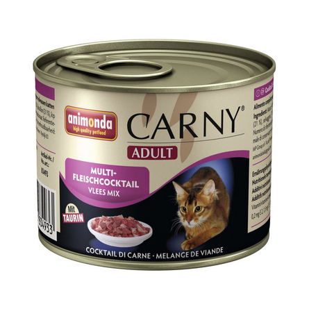 Animonda Carny Adult Мясной паштет в желе для взрослых кошек (мясное ассорти) – интернет-магазин Ле’Муррр