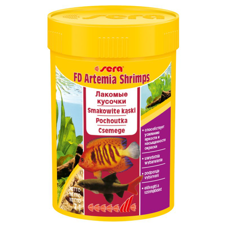 Sera FD Artemia Shrimps деликатес из рачков артемии, усиливающий яркость окраса – интернет-магазин Ле’Муррр