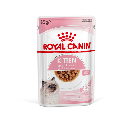 Royal Canin Kitten Instinсtive Кусочки паштета в соусе для котят, 85 гр - фото 1