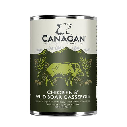 Canagan Chicken & Wild Boar Casserole Влажный корм для взрослых собак всех пород (тушеная курица и дикий кабан), 400 гр - фото 1