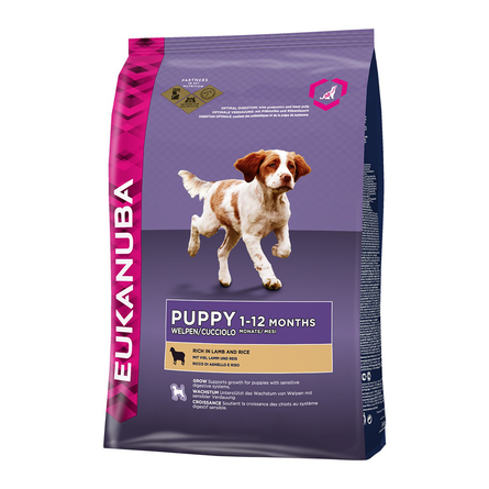 Eukanuba Puppy All Breed Сухой корм для щенков всех пород (с ягнёнком и рисом) – интернет-магазин Ле’Муррр