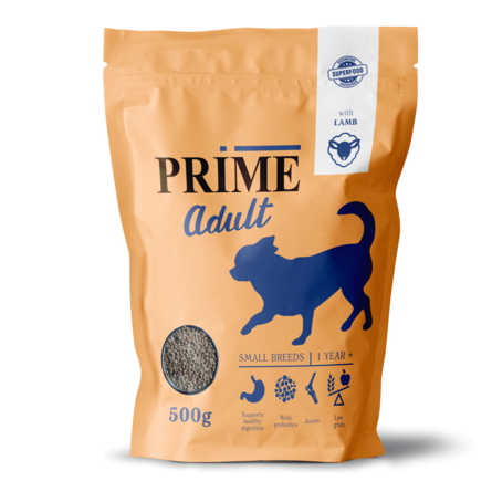 PRIME ADULT SMALL Сухой корм для собак мелких пород, с ягненком – интернет-магазин Ле’Муррр