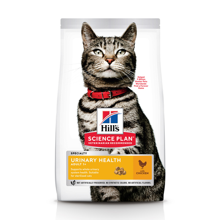Hill's Science Plan Urinary Health Sterilised Cat Сухой корм с профилактикой МКБ для кастрированных и стерилизованных котов и кошек (с курицей), 300 гр - фото 1