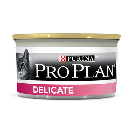 Pro Plan Delicate Мусс для взрослых кошек с чувствительным пищеварением (с индейкой), 85 гр - фото 1