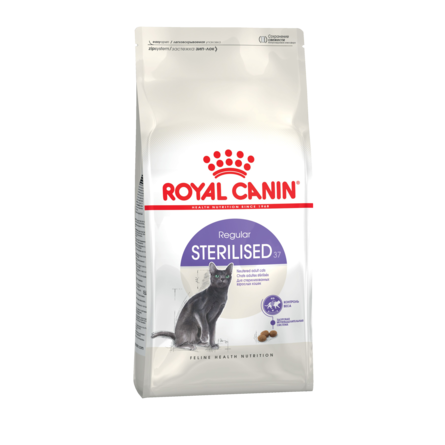 Royal Canin Sterilised 37 Сухой корм для взрослых стерилизованных кошек и кастрированных котов, 400 гр - фото 1